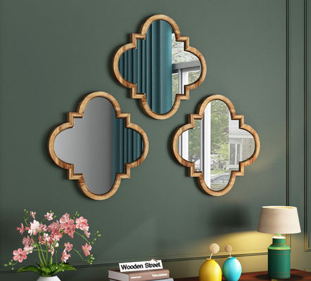 좋은 가격 2mm 두께 고화질 유리판 HD 금으로 접힌 거울 생산 온라인으로