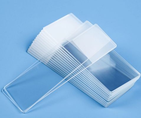 초백 알루미노 실리케이트 플라이트 글라스 서브스트라트 마이크로스코프 슬라이드 1.0mm-1.2mm 두께 DOL ≥500Mpa